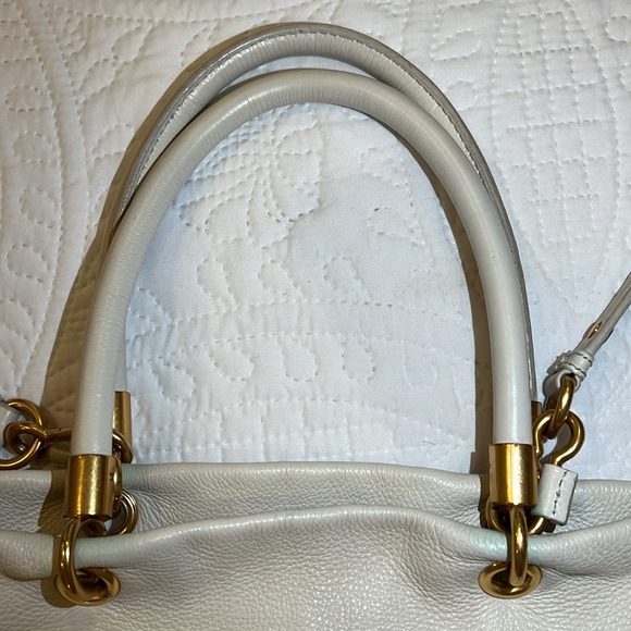 Marc By Marc Jacobs White/Bone Leather Tote - Picture 3 of 11